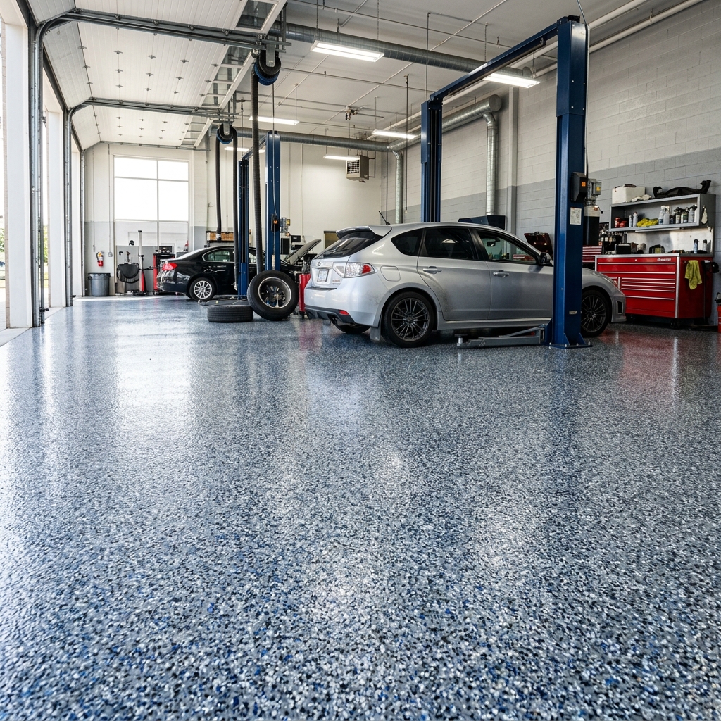 Commercial epoxy flooring project