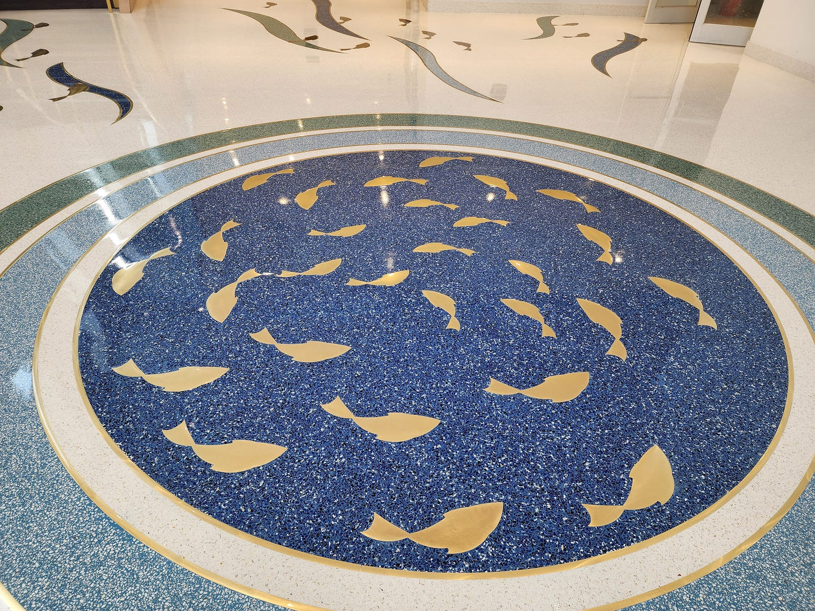 Decorative terrazzo flooring pattern - Church by The Sea